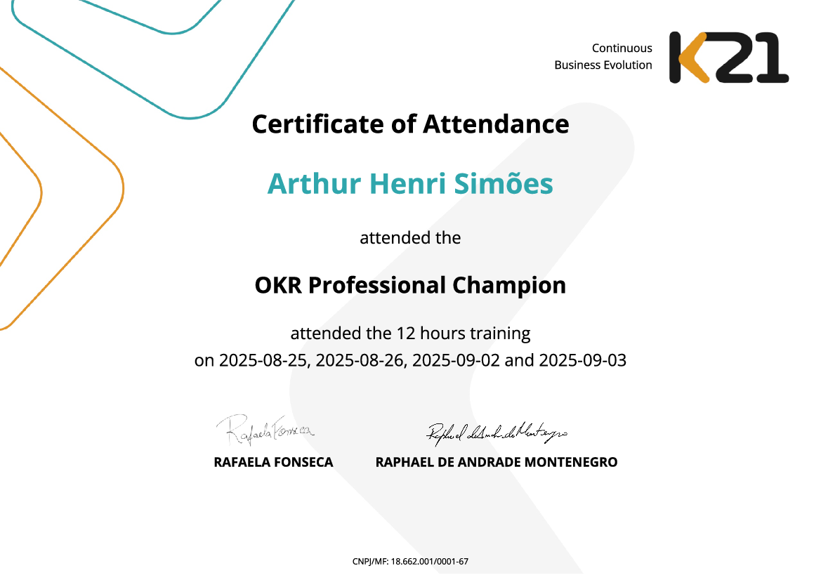 Certificado K21